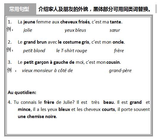 法語詞匯手冊學(xué)習(xí):家庭成員篇